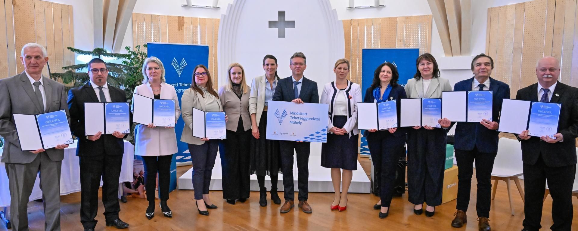 Újabb elismerés: tehetséggondozás felsőfokon!